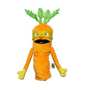 Super Sproutz Carrot Plush Golf Driver Headcover or Hand Puppet 20” Veggie Toy